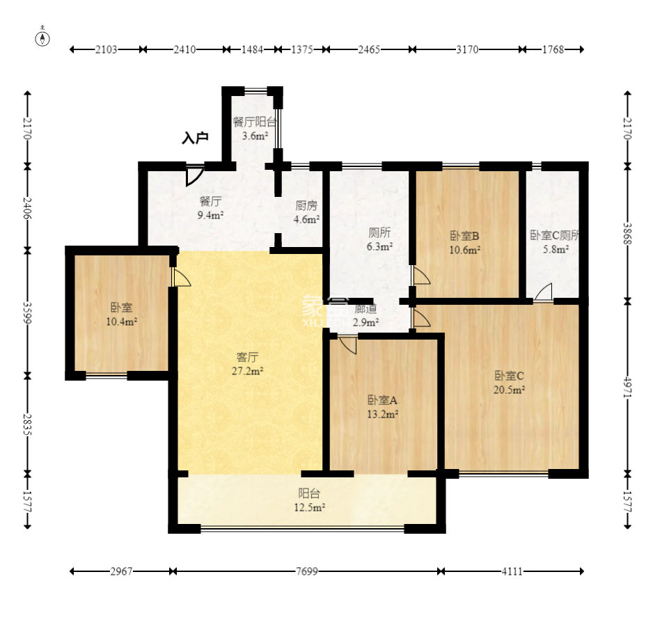 湘熙水郡（观澜海赋家园）  4室2厅2卫    180.0万