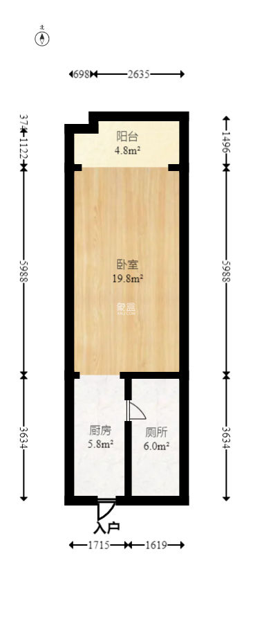 兰亭湾畔  1室1厅1卫   50.00万