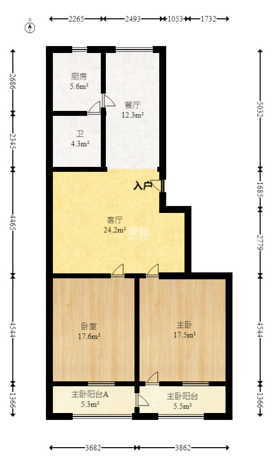 中南汽车世界  2室2厅1卫   38.80万