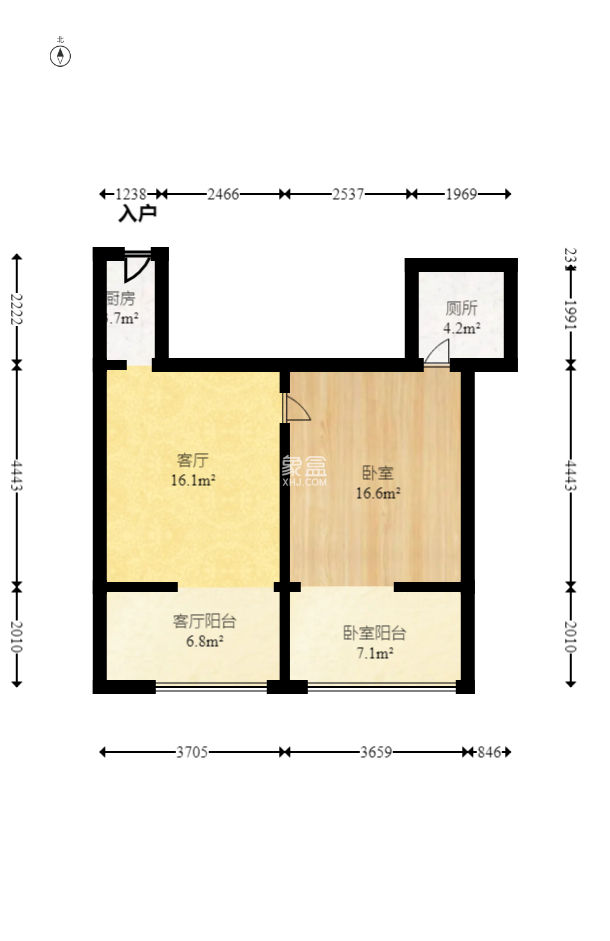 阳光100三期  1室1厅1卫   50.00万