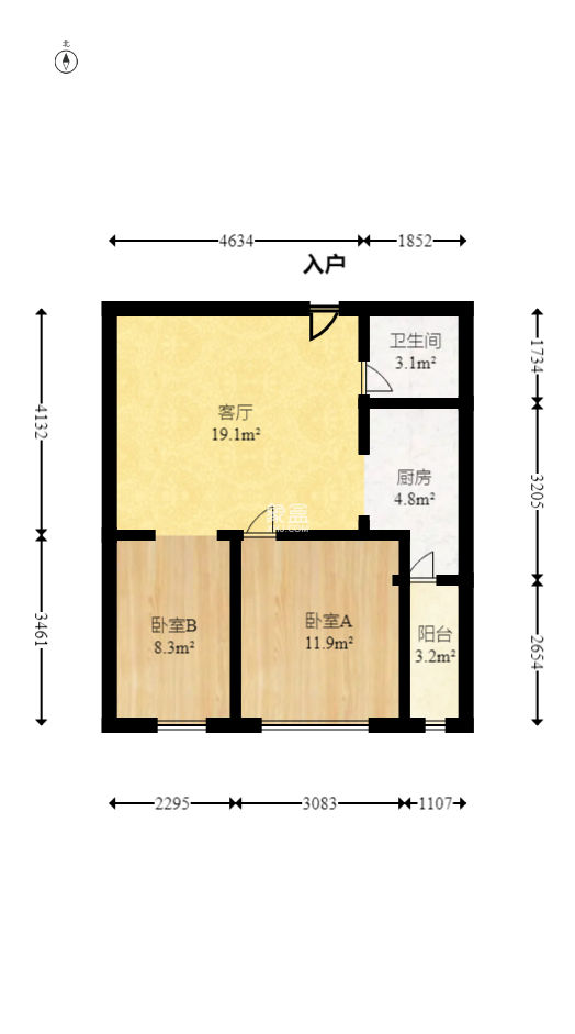 中建芙蓉嘉苑  2室1厅1卫   46.80万