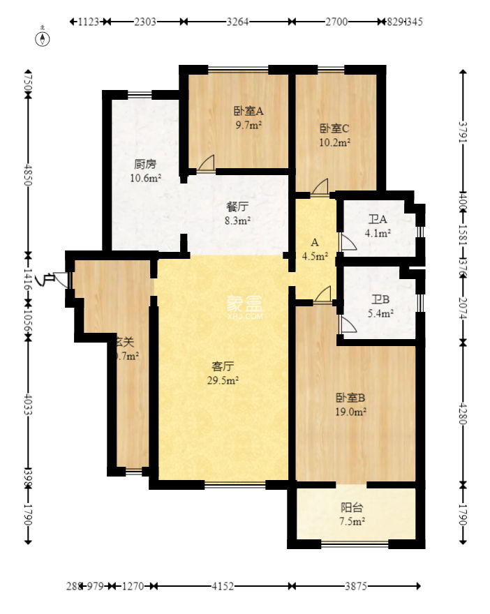 蘭亭峰景 4室2廳2衛 128.00萬