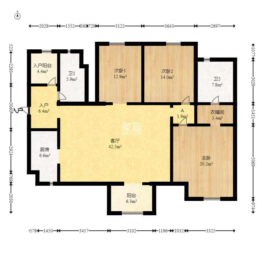 萬科城 3室2廳2衛 132.00萬