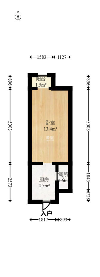 万科金域缇香  1室1厅1卫   32.00万
