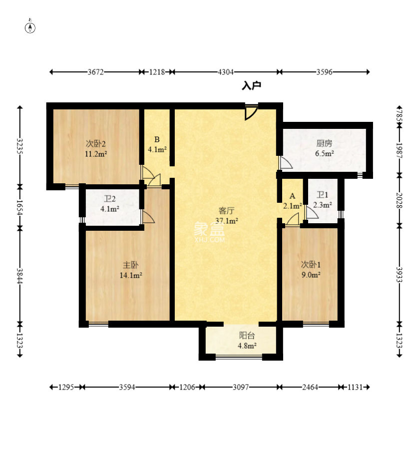 中建悦和城  3室2厅2卫   127.80万