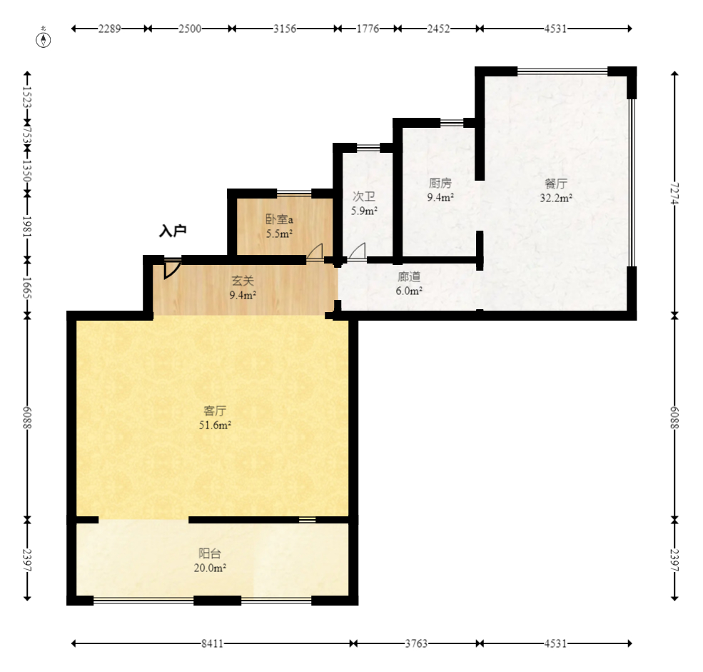 建发央著  4室2厅2卫   269.00万室内图1