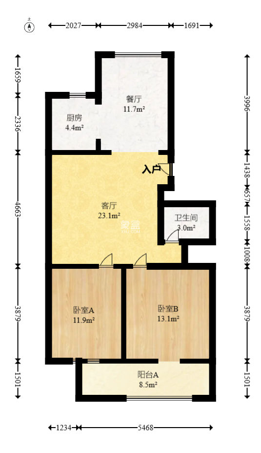 解放四村626號(長沙市三醫院宿舍) 2室1廳1衛 55.00萬