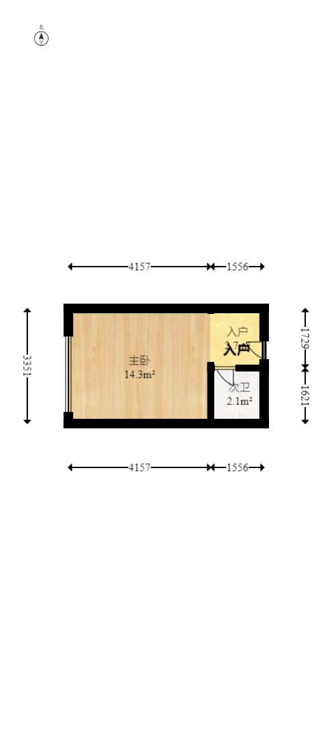 紫竹园  4室2厅2卫   221.00万室内图1