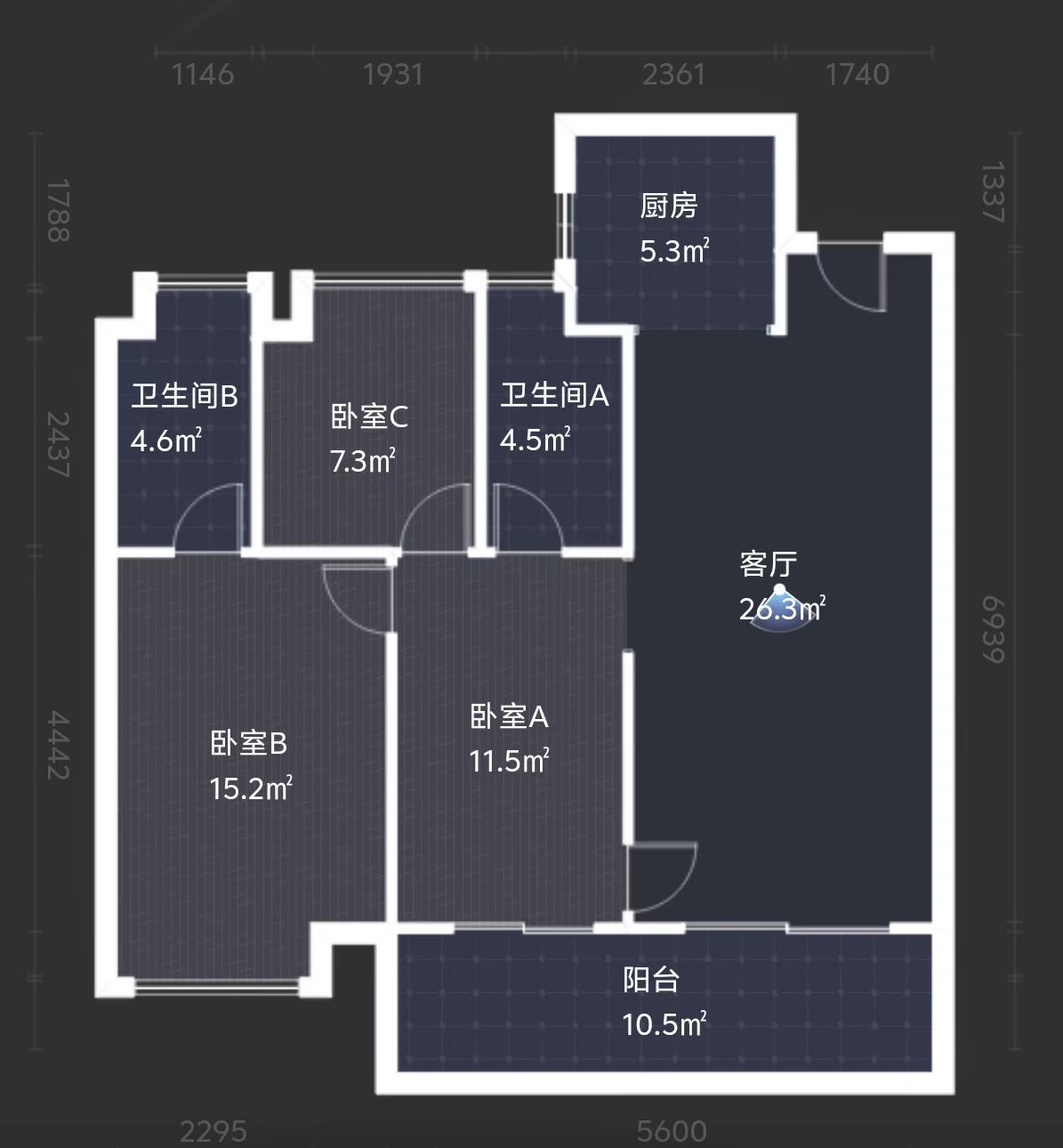 建发央著 3室1厅2卫 72.8万 建发央著 3室1厅2卫 72.8万室内图