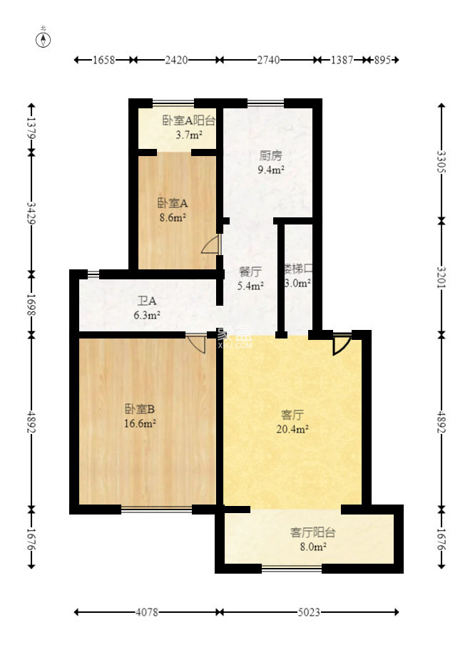 枫林绿洲  4室2厅2卫   74.00万