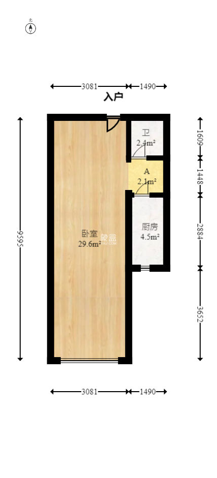 拿铁空间  1室1厅1卫   36.00万