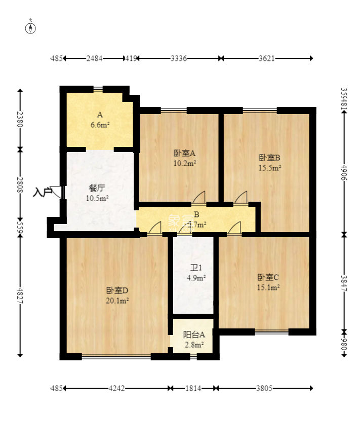 湘核佳苑  3室2廳1衛(wèi)   82.00萬(wàn)