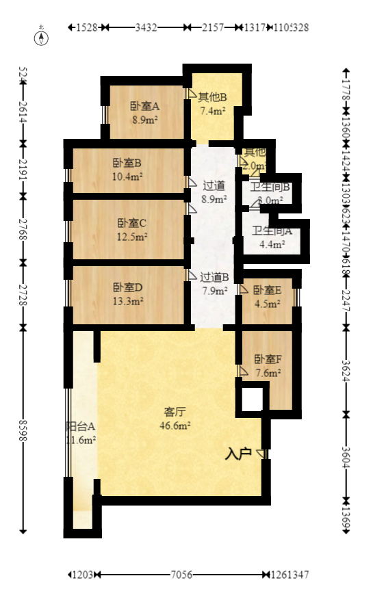 保利国际广场  1室0厅0卫    98.16万室内图1