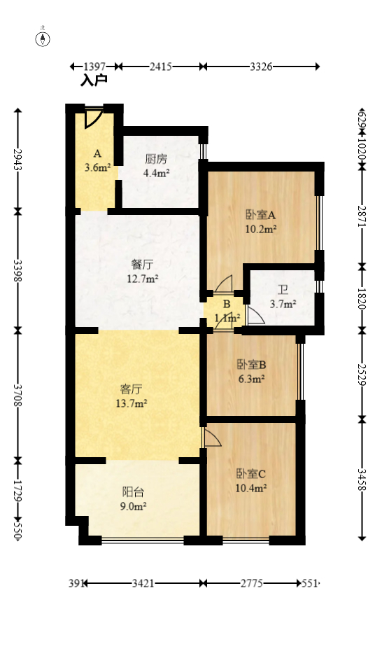 哈佛小镇(五矿哈佛小镇)  3室2厅1卫    52.8万 哈佛小镇(五矿哈佛小镇)  3室2厅1卫    52.8万户型图