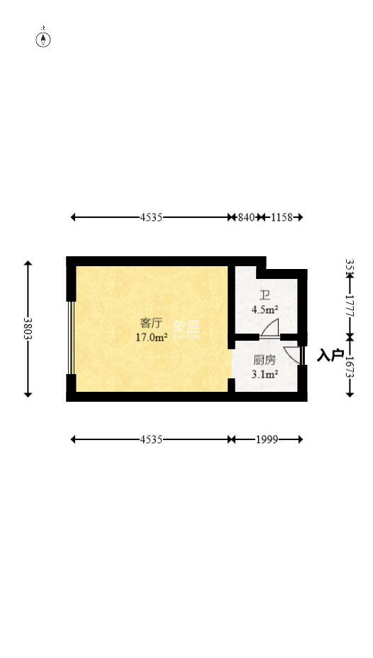 红橡华园(菲莎公馆)  1室1厅1卫   30.00万
