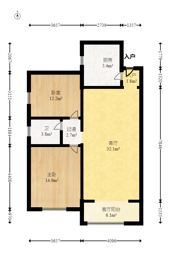 恒广国际景园一二区  3室2厅2卫    83.8万 恒广国际景园一二区  3室2厅2卫    83.8万户型图