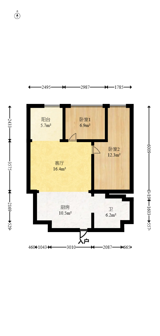 才子嘉都  1室0厅0卫    42.0万室内图1