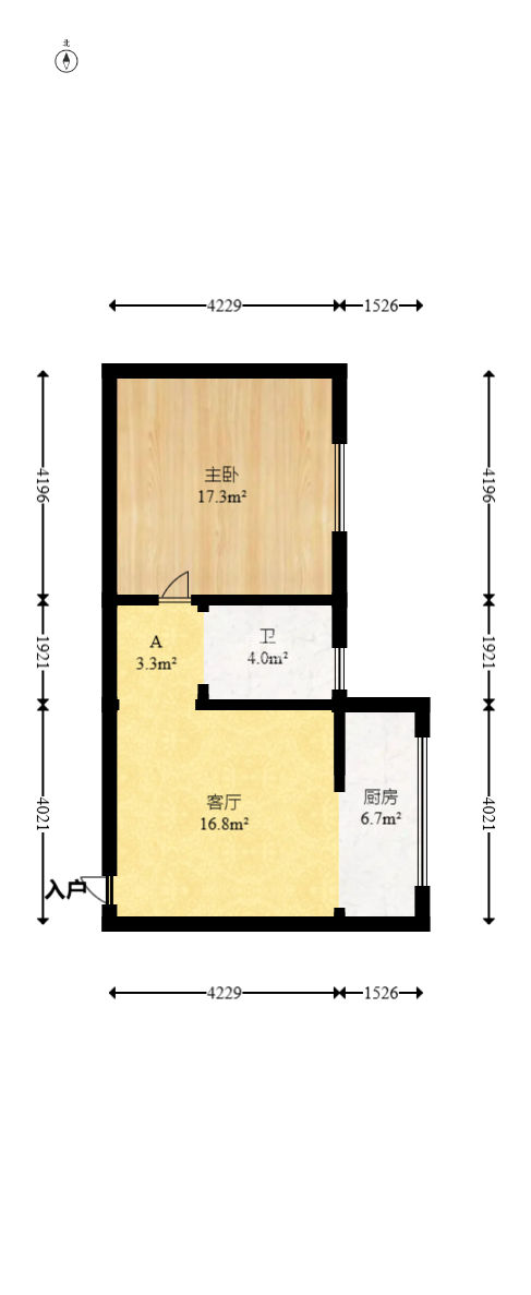 筑梦园  1室1厅1卫    46.8万