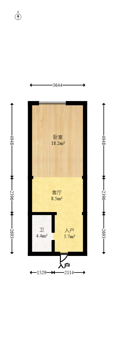 尚都花园城  1室1厅1卫   19.70万室内图1