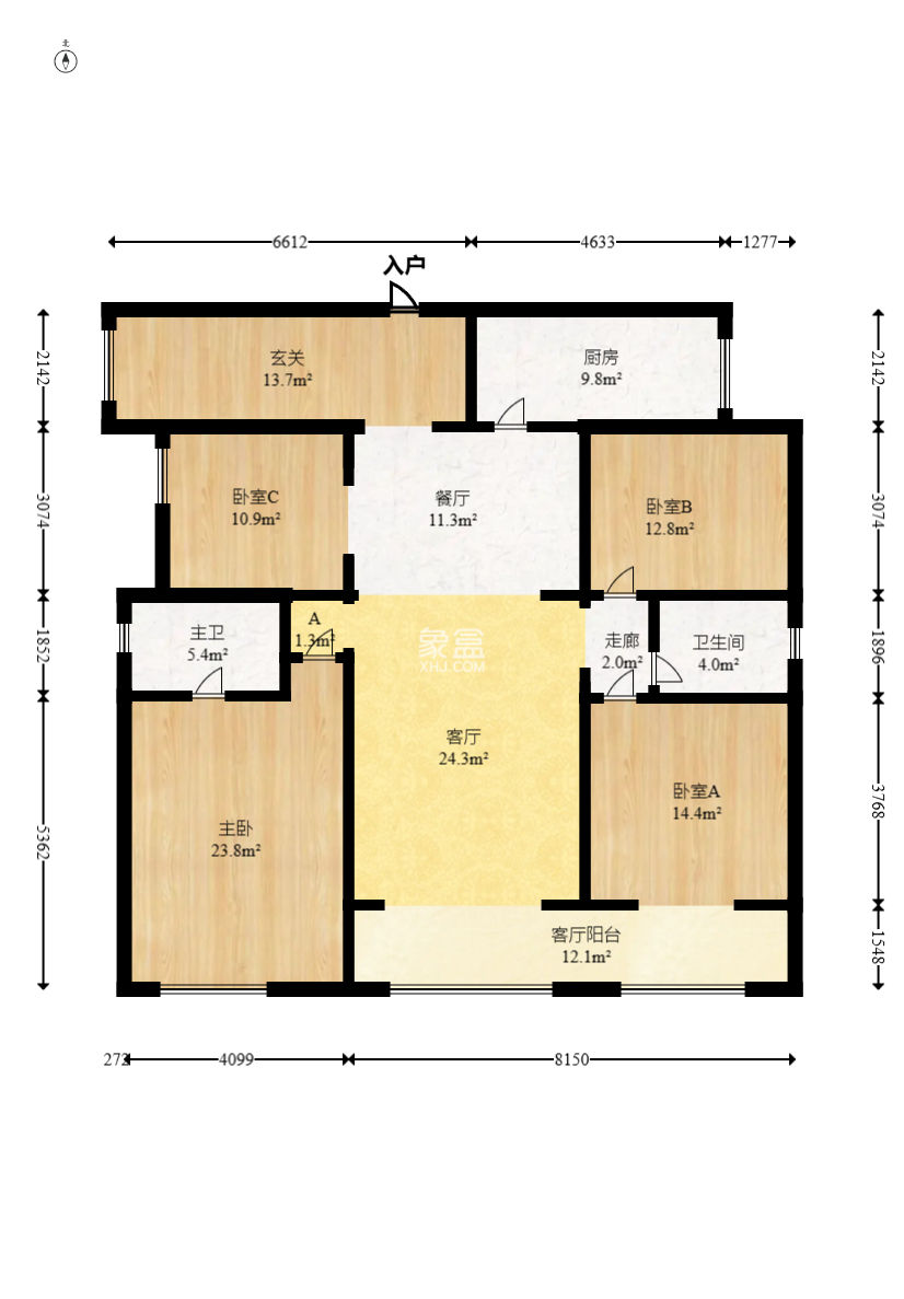 中建芙蓉嘉苑  4室2厅2卫   188.00万