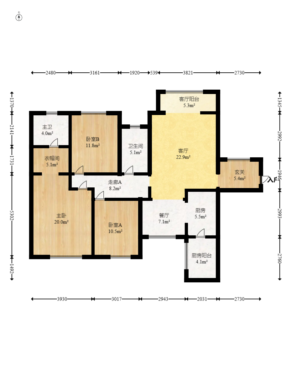 中建芙蓉嘉苑 3室2厅2卫 99.0万 中建芙蓉嘉苑 3室2厅2卫 99.0万户型图