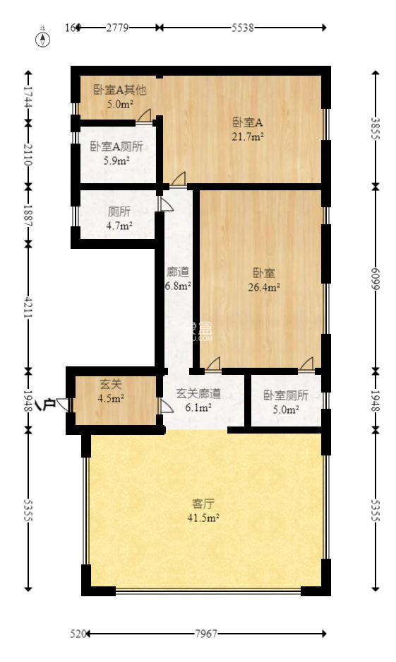 致地龙煕台  5室5厅5卫   1200.00万