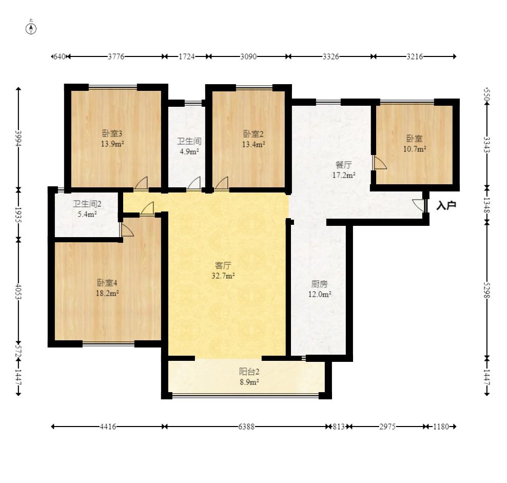 方略潇邦  4室2厅2卫    85.0万 方略潇邦  4室2厅2卫    85.0万户型图