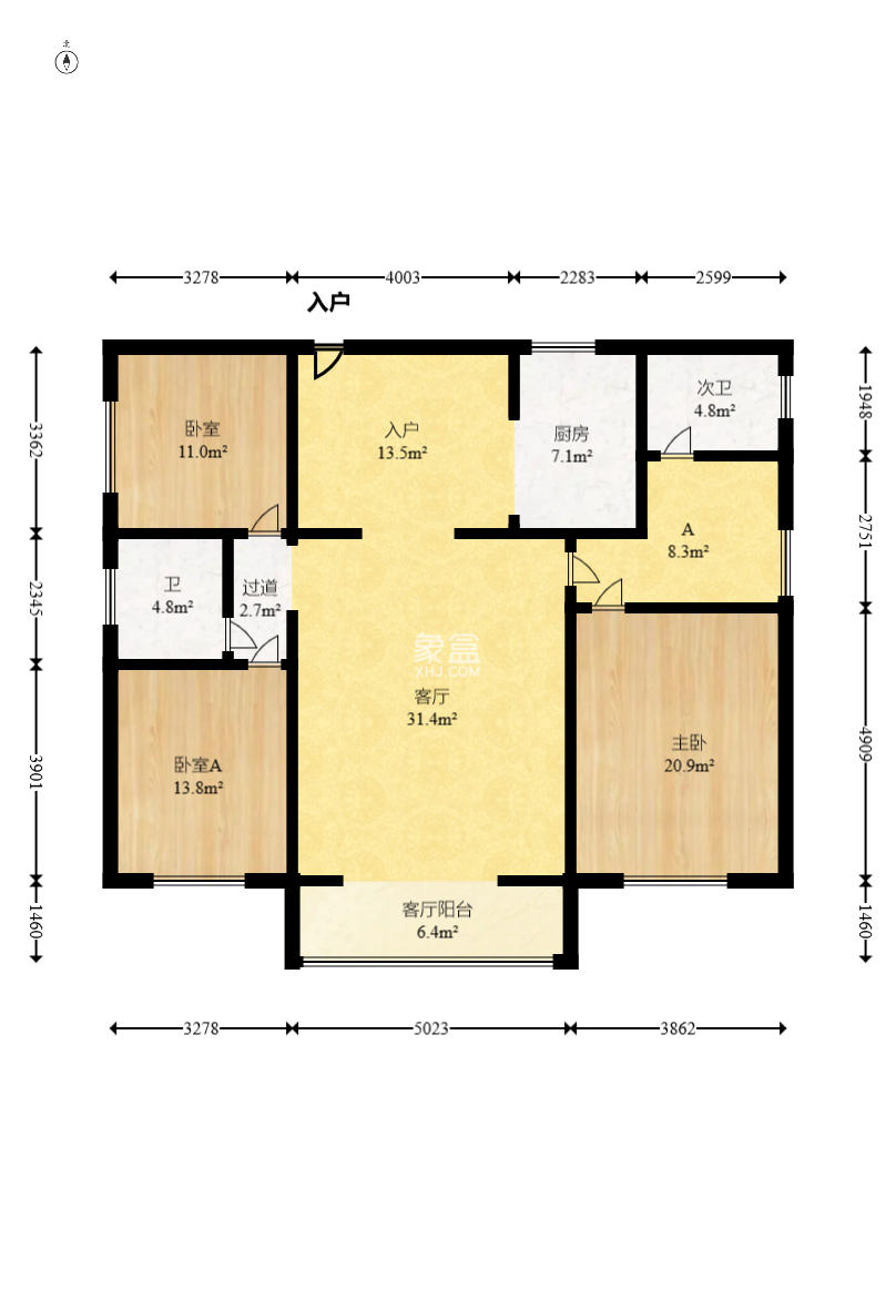 广场之星  4室2厅2卫    71.0万 广场之星  4室2厅2卫    71.0万户型图