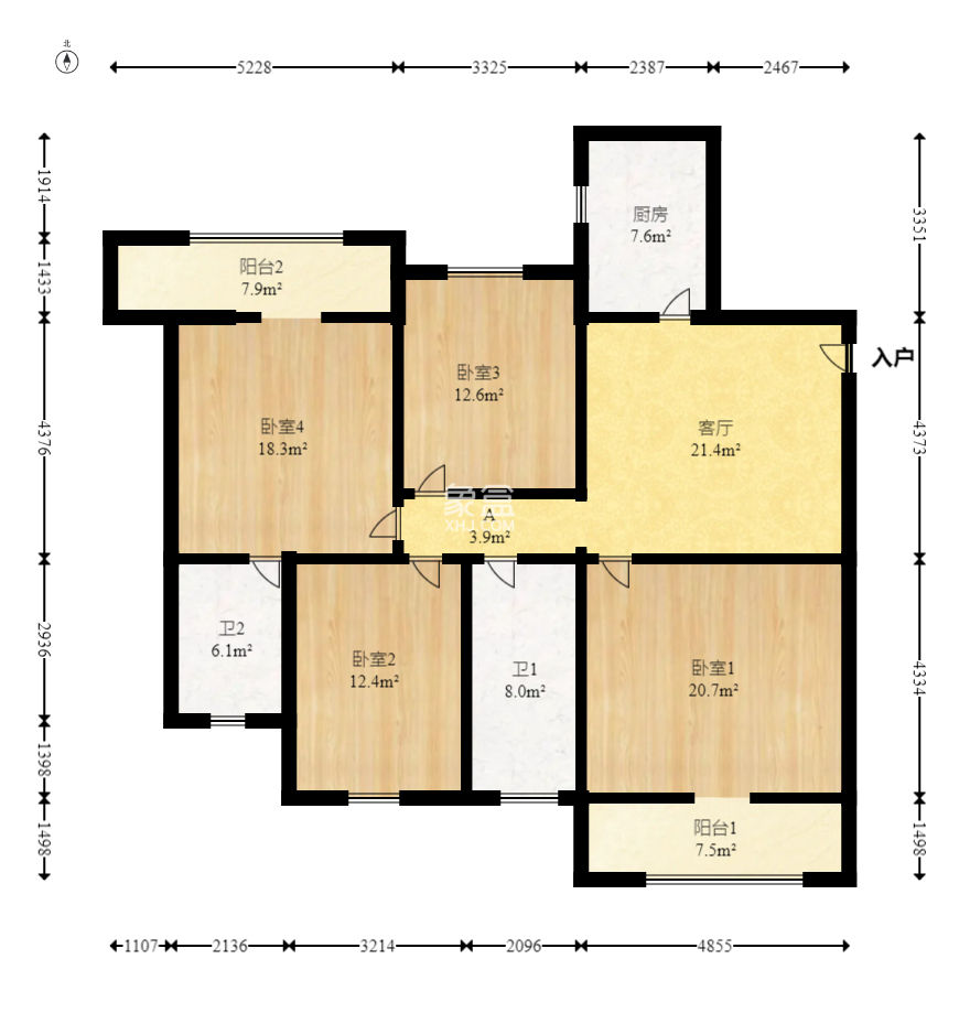湘诚嘉园  3室2厅2卫   129.00万