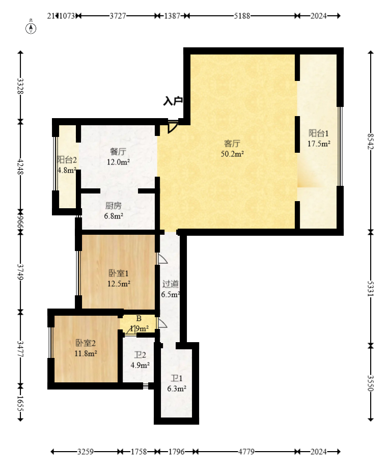 越秀湘江星汇城一期  5室2厅3卫    179.8万 越秀湘江星汇城一期  5室2厅3卫    179.8万户型图