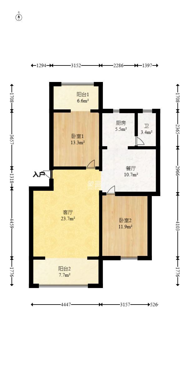 湖開小區（湖南開關廠宿舍）/南大橋社區 2室2廳1衛 32.00萬