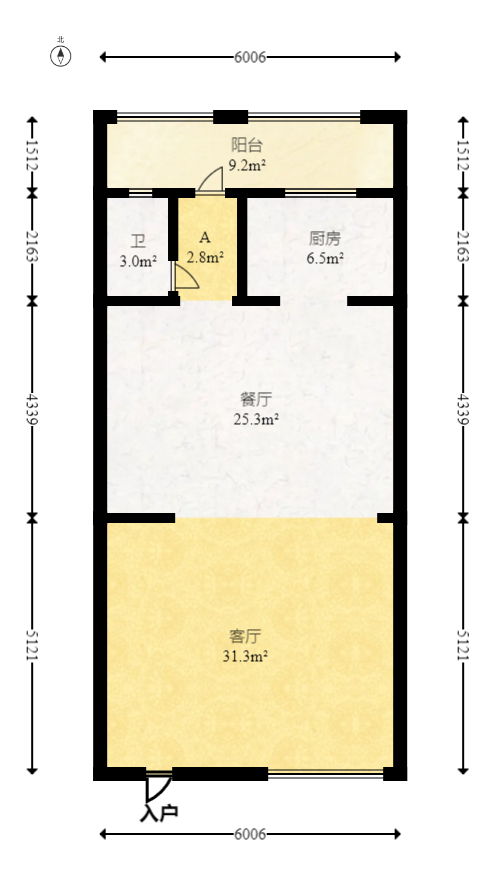 龙湾国际别墅  4室2厅3卫   242.00万室内图1