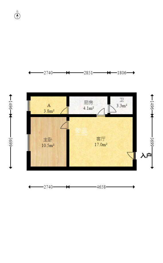 圓夢康樂城 2室1廳1衛 21.80萬