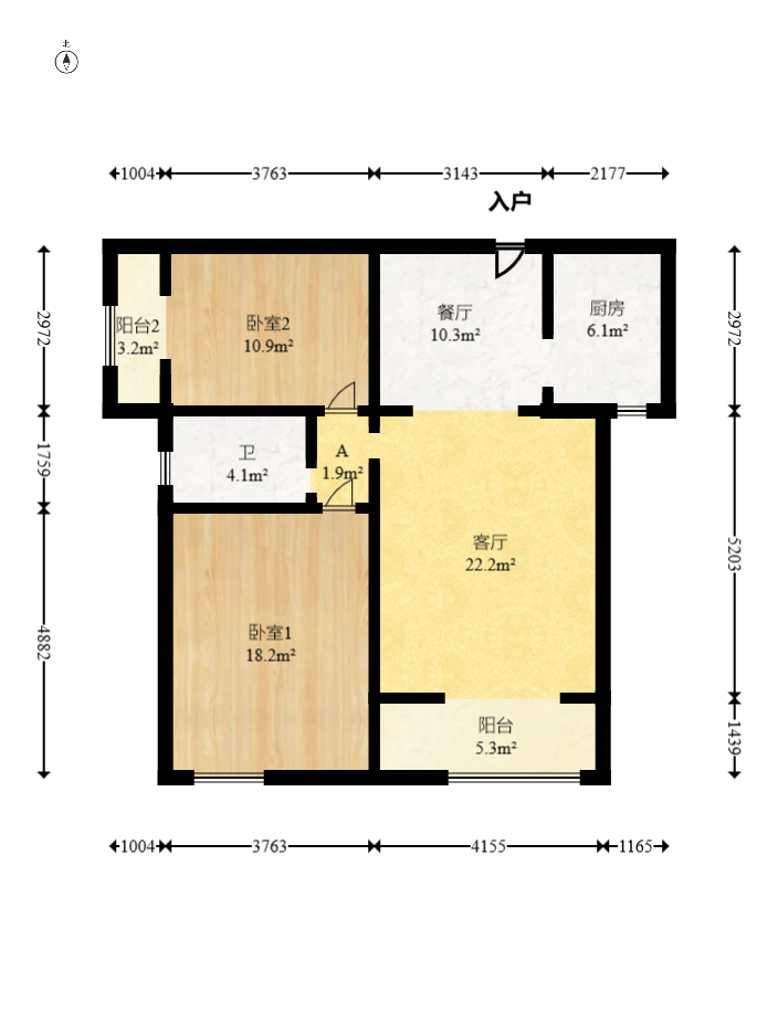 嘉盛华庭(一期、二期、三期) 2室2厅2卫 70.0万 嘉盛华庭(一期、二期、三期) 2室2厅2卫 70.0万户型图