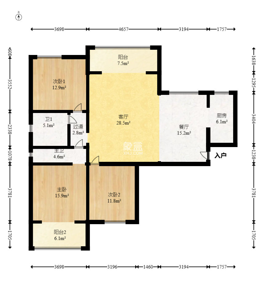 北辰三角洲C3区  3室2厅2卫    188.0万 北辰三角洲C3区  3室2厅2卫    188.0万