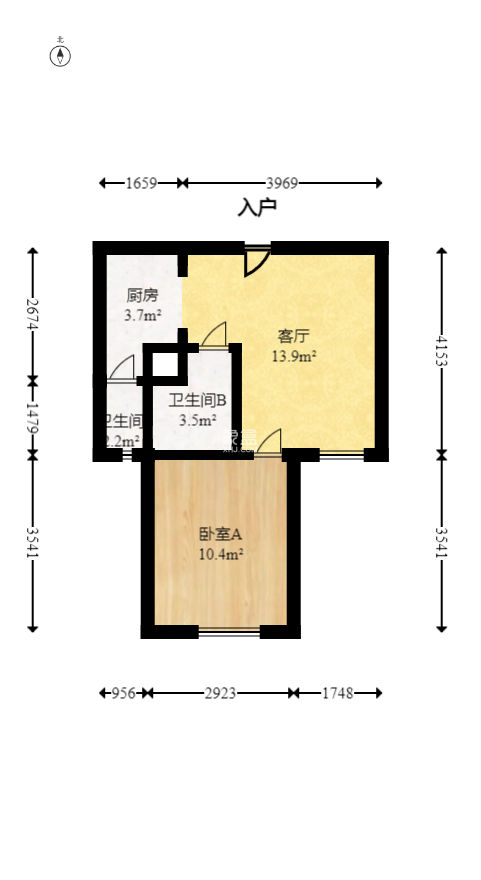 白沙晶城 1室1廳1衛 40.6萬