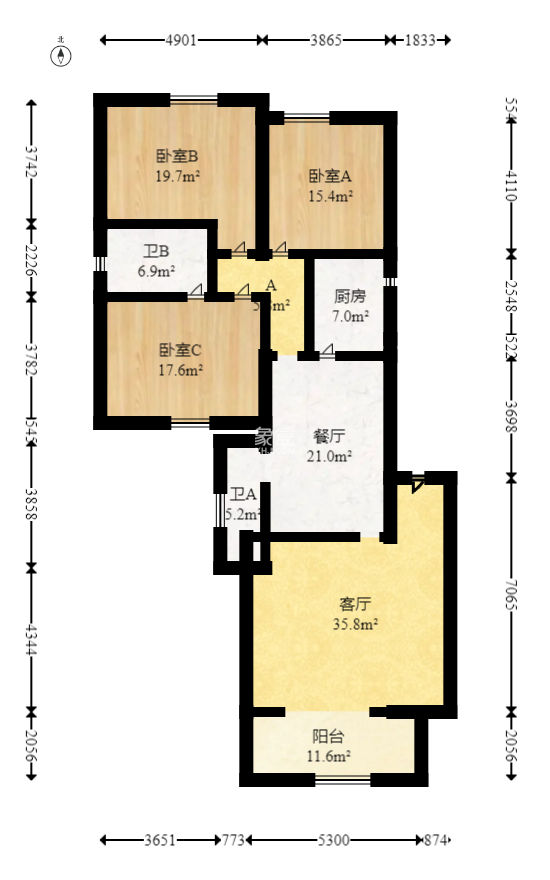 富湘园  5室2厅2卫   200.00万
