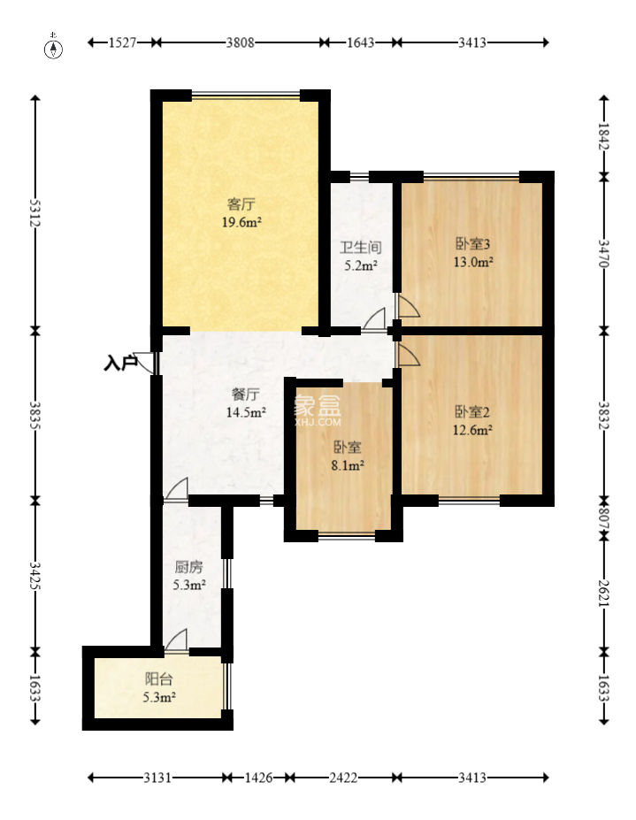 旭辉华庭  3室2厅1卫    49.8万