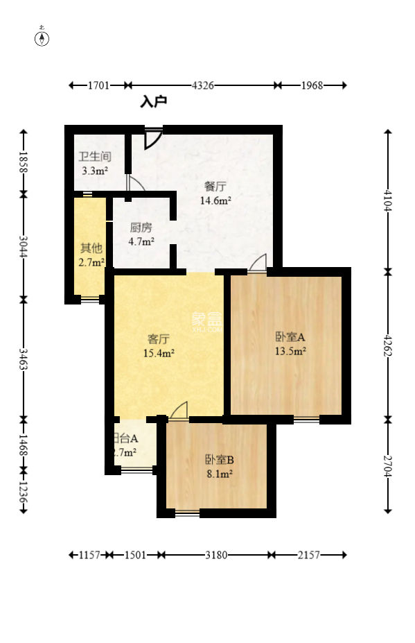 錢隆首府(福晟御園) 1室2廳1衛 99.00萬