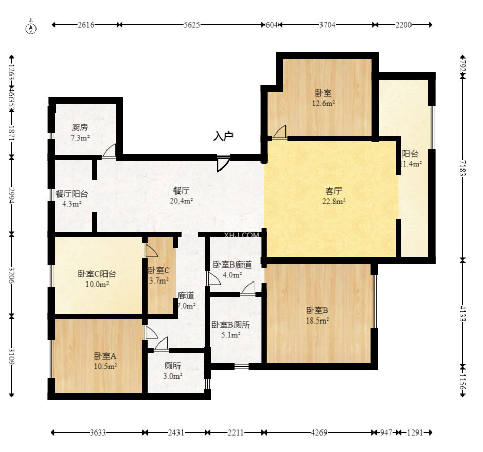 建發(fā)電建江山悅  4室2廳2衛(wèi)   218.80萬(wàn)