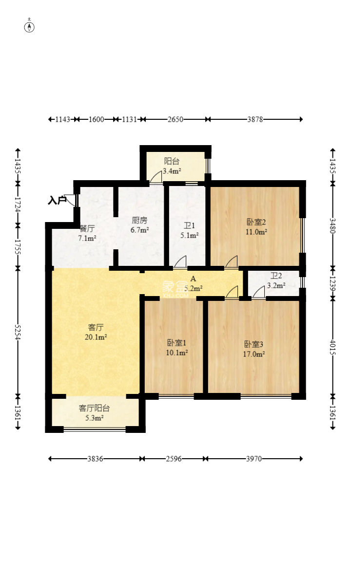 夏威夷碧水春城（碧桂園城市花園）  3室2廳1衛(wèi)   104.00萬