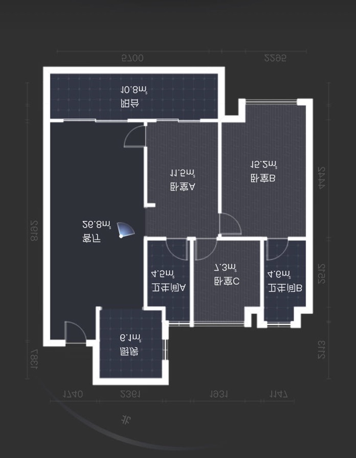建发央著  3室2厅2卫   69.00万