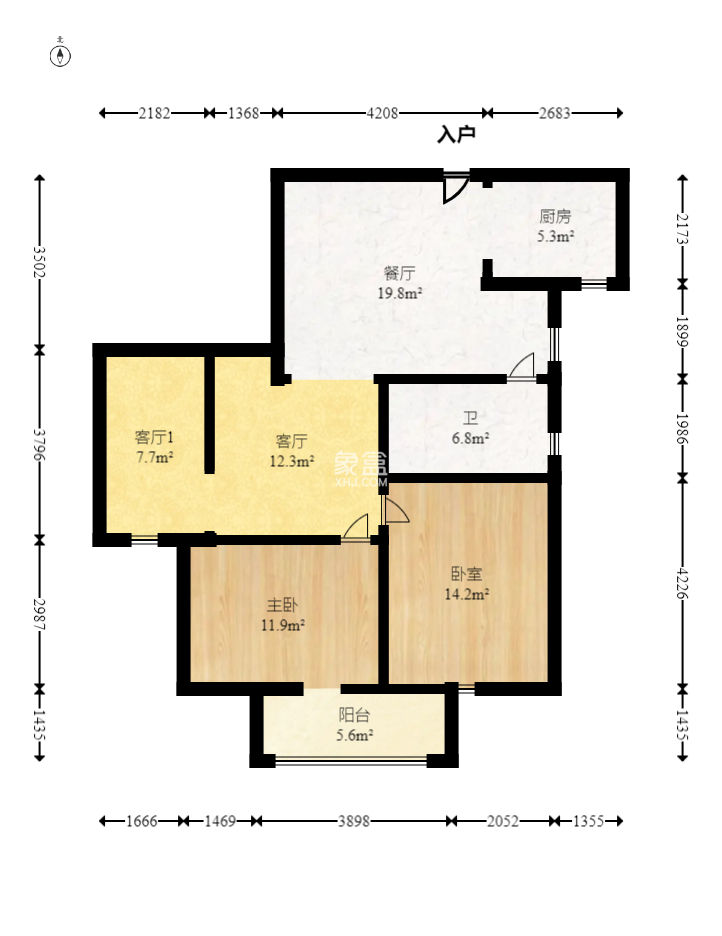 城市花園 3室2廳1衛 90.00萬