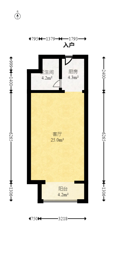 鑫远悦城（鑫远悦时代）  1室0厅0卫   35.00万室内图1