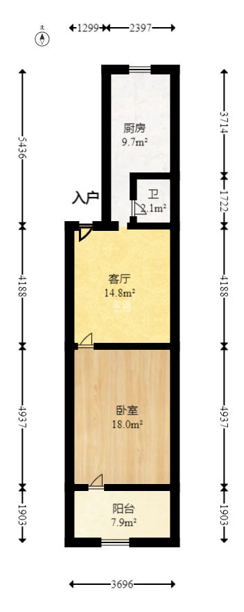 留芳宾馆（留芳岭巷）  1室0厅0卫   42.80万