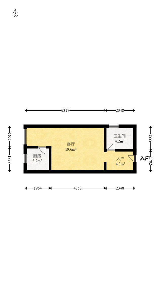 爵士湘  1室1厅1卫    18.8万 爵士湘  1室1厅1卫    18.8万户型图
