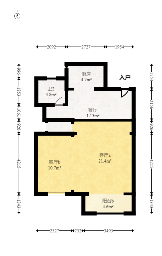 澳海谷山府 4室2厅2卫 103.8万 澳海谷山府 4室2厅2卫 103.8万户型图