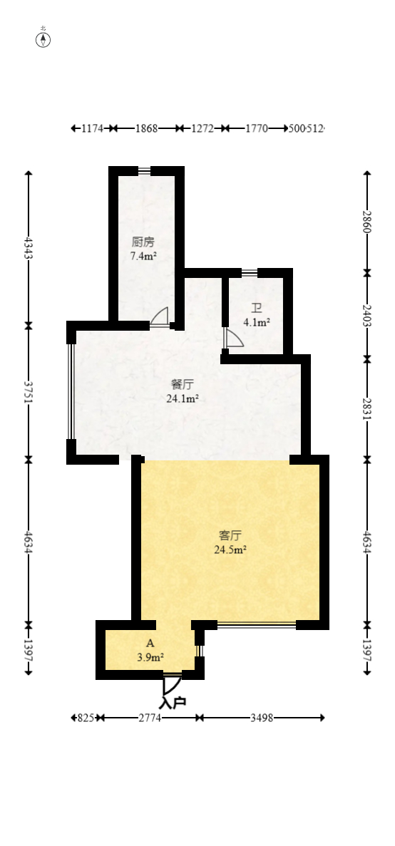 佳兆业水岸新都  4室2厅3卫   248.00万室内图1
