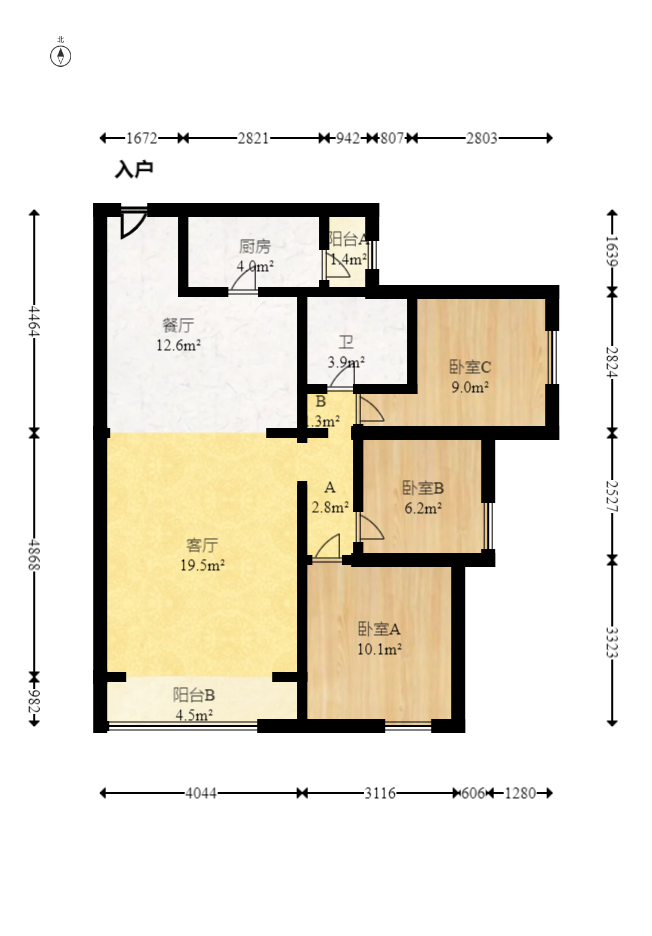 佳兆业君汇上品  1室2厅1卫    36.8万 佳兆业君汇上品  1室2厅1卫    36.8万户型图