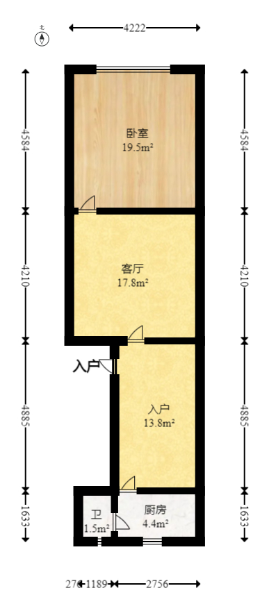 星沙三区  2室1厅1卫    78.0万 星沙三区  2室1厅1卫    78.0万户型图